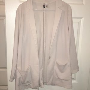 H&M cream blazer